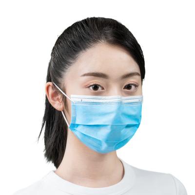 Cina Nero Blu Maschera chirurgica a 3 strati Disposable Logo personalizzato in vendita