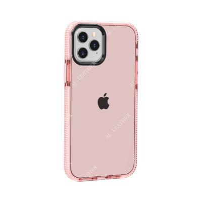 China De transparante Roze Beschermende Gevallen van TPE Iphone11 Smartphone Te koop