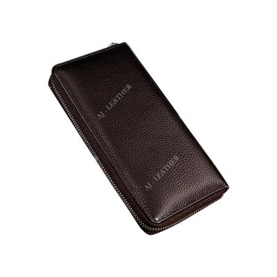 China Leather Hold Money 19cm Personalized Zipper Wallet for sale