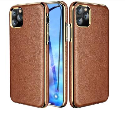 China Flip Genunine Leather 6,1 bewegen schützende Iphone-Fälle Schritt für Schritt fort zu verkaufen