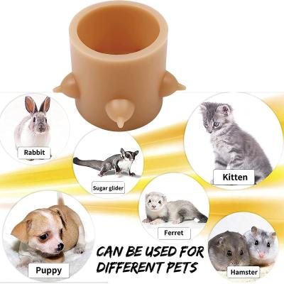 China 350ml Silicone Dog Feeder , Nipple Feeding Station Milk Puppy Feeder for sale