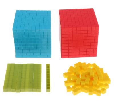 China MT21 Ten Base Blocks Introduction to Decimal Quantity Plastic Decimal Block Set mathematics toys for sale