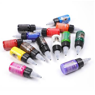 China 15ml 14 Colors Professional Tattoo Ink For Body Art Pigment Permanent Microblading Beauty Art Tattoo Ink Supplies for sale