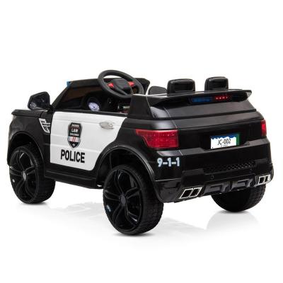 China 12V Kids Ride On Car Electric RC Police Car 2.4G Remote Control LED Flashing Light Children Driving Toy Car Perfect Gift Te koop