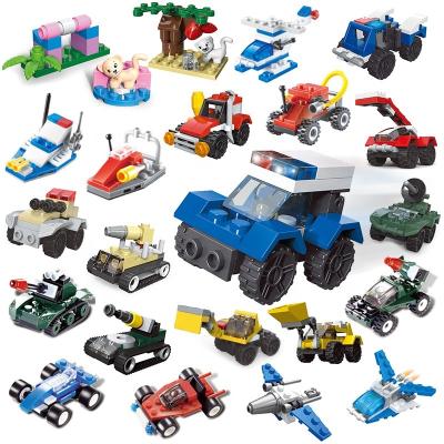 China Mini Transportation tank plane Car Educational Assembled Models Building Blocks Compatible small Bricks toys for children zu verkaufen