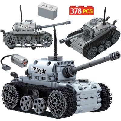 Chine City Military Electric Motor Tank Building Blocks Tank Track Army Soldier Figure Bricks Education Toys For Boys à vendre