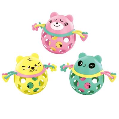 China 2022 Wholesale gift plastic cute cartoon animals soft rattle baby hand for sale