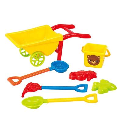 China Wholesale summer outdoor children play sand toys trolley cart toy plastic beach game set for sale