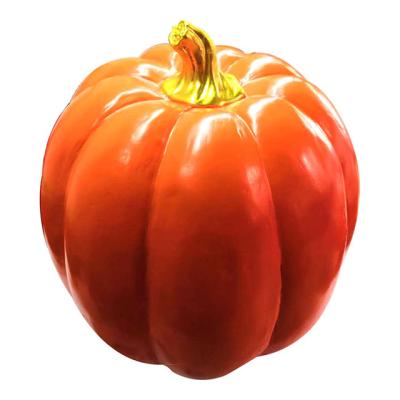 China Europe Customized Orange Halloween Pumpkin Decoration New Resin For Outdoor Autumn Harvest Pumpkin Decoration for sale