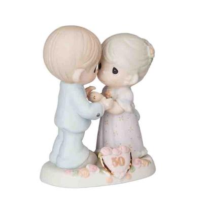 China Europe resin modern small fresh model precious moments we are forever young 50 years kawaii love memorial ornaments for sale