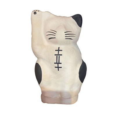 China Japan Customized Japanese Lucky Cat Creative Friend Gifts Cute Cartoon Fortune Decoration Doll Paper Cat Pulp Decoration for sale