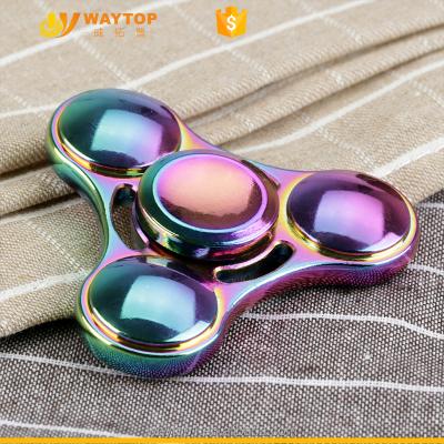 China Innovative Dazzle Color Spinner Mental Hand Spinner Rainbow Toy Spin for sale