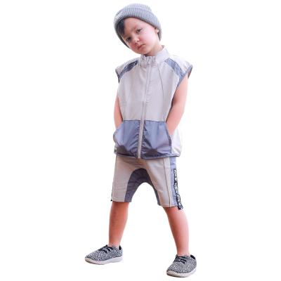 China Factory Supply Attractive Price Fashion Boys Casual T-shirt And Shorts Set Kid Two Piece Clothes for sale