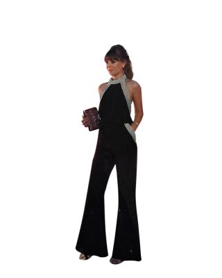 China Black Breathable Fashion Comfortable Women's Clothing Ladies Overalls Pants for sale