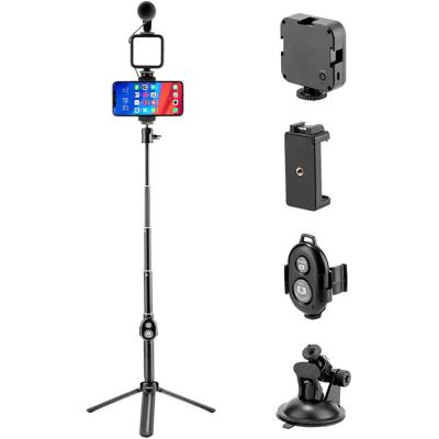 China Perfect Vlogging Kit Smartphone Camera Video Noise Microphone Kit with Lightweight Microphone Tripod Phone Holder for Filming YouTube Tiktok for sale