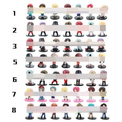 China Tiny Toy 2021 New Cartoon Style Kpop Supplier BTS Army Bomb Goods Bt2-1 Tan Doll Set for sale