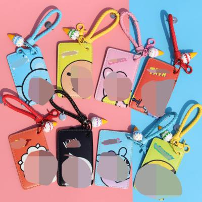 China Cute Kpop Cartoon Bt2-1 Photo Card Holder Key Chain Kpop Goods Colored Card Holder for sale