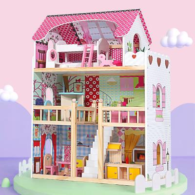 China DIY TOY New Design Gabby&'s Large Doll Room Playset Shockproof Wooden Children's Assembled Doll Room for sale