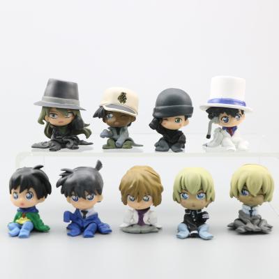 China Toy Anime Pvc Figure Mini Model Toy Detective Conan Cartoon Action Figures Cartoon Character for sale