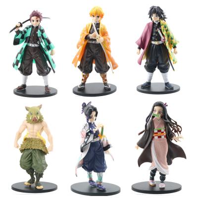 China Toy Wholesale High Quality Pvc Cartoon Anime Action Numbers Demon Slayer Action Number Model Toys for sale