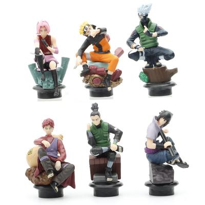 China Cartoon Toy 2021 Custom Anime Cartoon Toys Figure Kakashi Gaara Sasuke Action Number Collection for sale