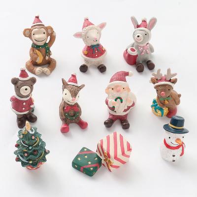 China China Wholesale Resin Crafts Small Animal Ornaments Resin Craft Souvenir For Christmas for sale