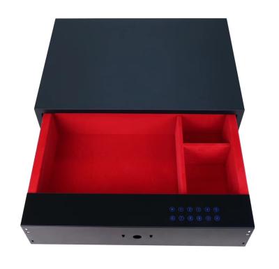 China Full Steel Body Drawer Safe Box Home Office Security With Fingerprint Password Lock for sale