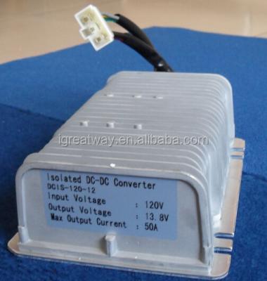 China Waterproof Isolation 120v to 12v, 50A DC/DC Converter 204*127*48mm for sale