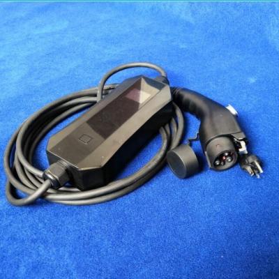 China SAE J1772 220v 16A Type 1 EV Portable Charger + NEMA 6-20 Plug PEC-002 for sale