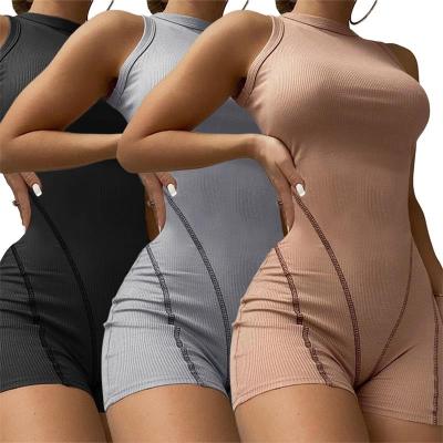 China Designer Luxury QUICK DRY One Piece Sporty Wear Rompers Beach Top Jumpsuit Women Overalls for sale