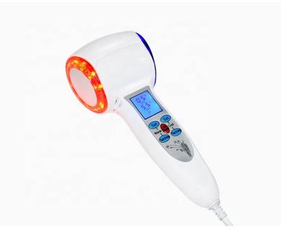 China 2020 Face Lift Digital Hot And Cold Red Hammer Blue Light Color Beauty Light Color LED LCD Instrument For Tighten Massager Lifting Skin Care for sale