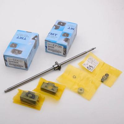 Cina Bearing steel GCr15 made in China cheap price miniature ball screw SFK00801, leadscrews for 3D printer in vendita