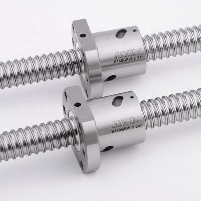 China Ratio of original GCr15 Taiwan HIWIN 32mm steel R32-5T6 ball screw and nut, FSI3205 for CNC machine for sale