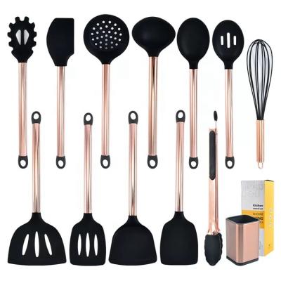 China Newest Sustainable Copper Plated Kitchen 13PCS Cookware Set , Cooking Tools Wholesaler for sale