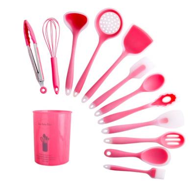 China Sustainable 12Pcs Kitchen Utensils Set , Kitchen Accessories Tool Kit With Brush And Flour Mixer for sale