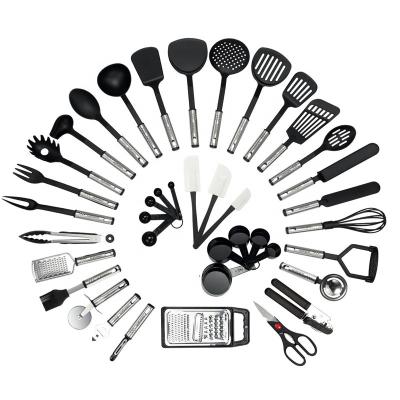 China Sustainable 38Pcs Kitchen Utensils Set , Kitchen Accessories Tool Kit With Bottle Opener And Garlic Press for sale