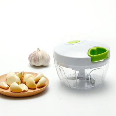 China Sustainable Manual Food For Vegetables And Fruits Nuts And Onion Pullcord Hand Held Cleaver Chopper for sale