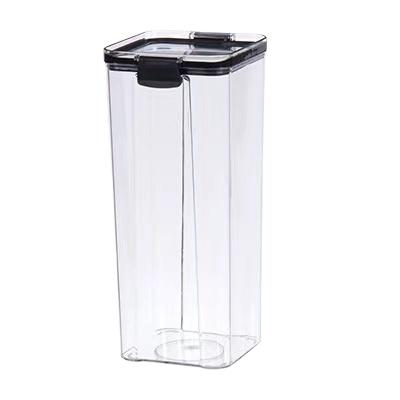 China Sustainable Square Box Transparent Airtight Storage Box Kitchen Grain Storage And Sorting for sale