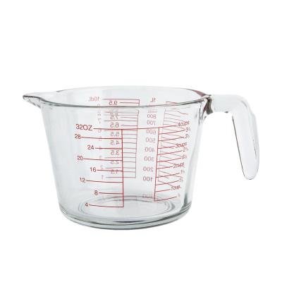 China Viable Measuring Cup With Scale Large Capacity Thickened Water Cup Milk Flour Glass Home Baking Cup for sale