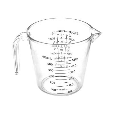 China Viable Baking Tools Measure Plastic Measuring Cup Container Large Capacity Milk Flour Measuring Cup Baking Cup for sale