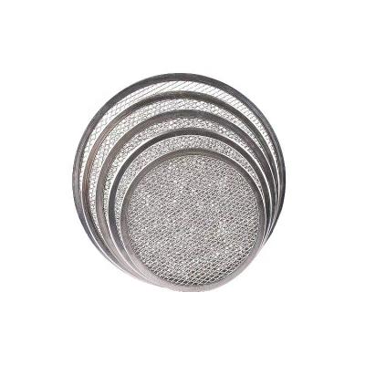 China Viable Round Pizza Grilling Mesh Baking Tray Pizza Sieve Tools for sale