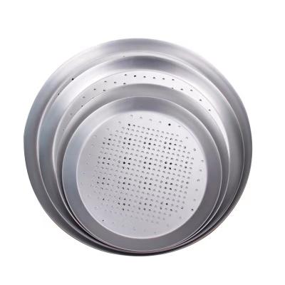 China Viable Baking Tools Thickened Pan With Holes Round Pizza for sale