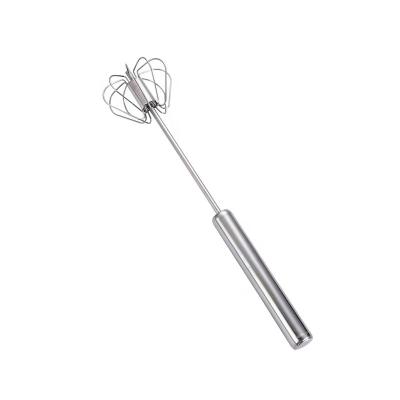 China Stainless Steel Sustainable Beater For Whipped Cream Push Type Semi-automatic Rotating Mixer, Kitchen Instrument for sale