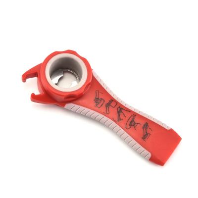 China Viable new style 5 in 1 can bottle jar opener, single handle swirl opener wholesaler for sale