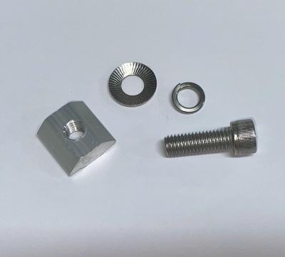 China Commercial Bolt And Nut Select Fixing Clamp With M8*30 Bolts For Solar Mounting for sale