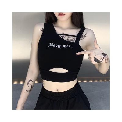 China Anti-pilling YH3147 Hot Sells Printing Reflective Fashion Women Crop Top Party Club Sexy Short Tank Tops for sale