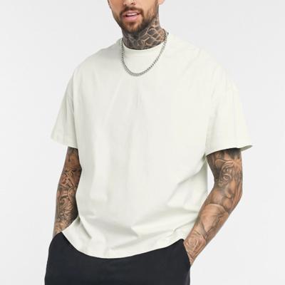 China Customizable QUICK DRY Customizable Heavy High Quality Drop Shoulder Oversized 100% Cotton Men's T-Shirts for sale