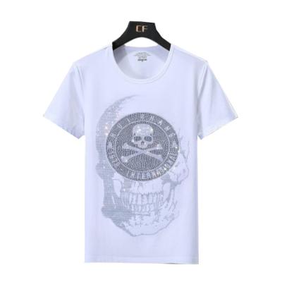 China 2021 Fashion Design Summer Short Sleeve Skull Logo Transfer Men QUICK DRY Custom T-shirt for sale