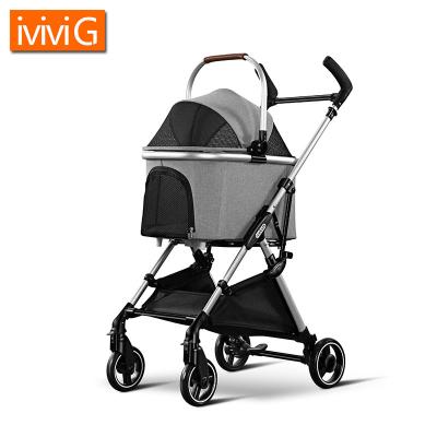 China M801 RTS Viable Small and Medium Pets and Pet Portable Four Wheel Travel Easy Folding Outdoor Pet Strollers for sale