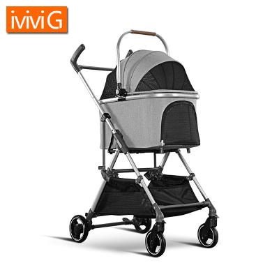 China M803 Small and Medium Animal Support Customized Pet Supplies Pet Stroller Dog Bed Pet Stroller Storage Basket for sale